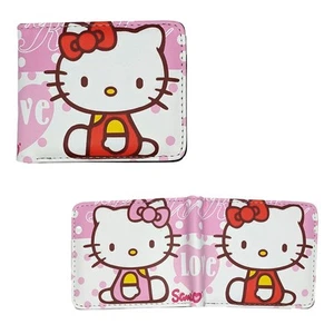 HELLO KITTY LOVE Hello Kitty 4 in. Bi Fold Wallet (Anime Credit Card Billfold) - Picture 1 of 2
