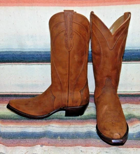 Stivali da cowboy donna Rujo The Sara in pelle marrone ruggine 7,5 M nuovi con scatola - Foto 1 di 6