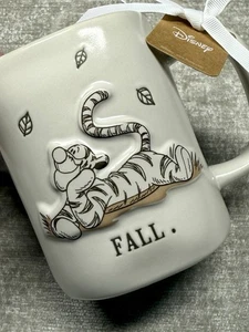 Rae Dunn Disney “Fall” Tigger Large Coffee Mug Cream With Orange Interior NWT - Picture 1 of 6