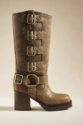 Anthropolgie Jeffrey Campbell Multi Buckle Boots size 10 $380 - Image 1 of 4