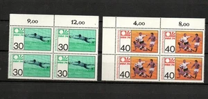 Bund MiNr. 811 + 812 Fußball-Weltmeisterschaft Deutschland Postfrisch 4er Block - Bild 1 von 1