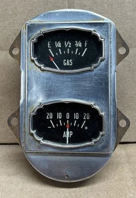1932 Buick Gauges Fuel Amps Nice - Image 1 of 4