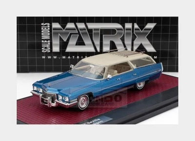 1:43 MATRIX Cadillac Deville Sw Station Wagon 1972 Blue Creme MX20301-483 - Immagine 1 di 2