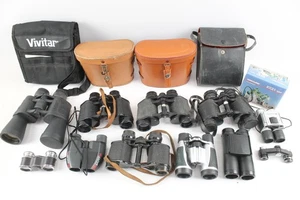Assorted Vintage Binoculars of Various Brands and Magnifications Job Lot - Picture 1 of 6