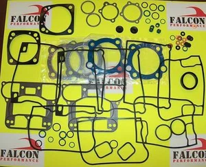 Harley Evo 1340 Big Twin Upper/Top End+Base FULL Gasket Kit w/Teflon Head 84-91 - Picture 1 of 5