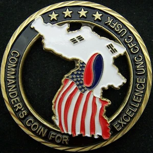 UNC CFS US Forces Korea General Walter Sharp Commander Challenge Coin - Picture 1 of 2