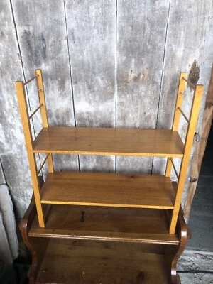 Ancienne Etagère Murale Modulable TOMADO Bois Clair Vintage #A750 - Photo 1/4
