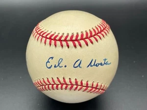 Ed Albosta "1941 Brooklyn Dodgers WWII US Army" Autographed Signed Baseball PSA - Picture 1 of 6
