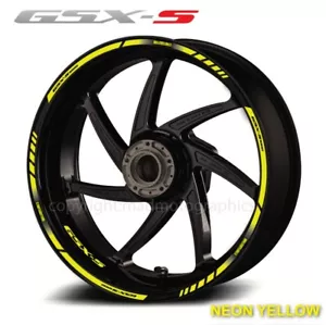 GSX-S 1000 decalcomania ruote moto 14 cerchi adesivi laminati per suzuki gsxS 1000 - Foto 1 di 5