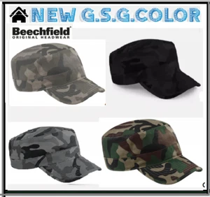Cappello uomo Cappellino Camouflage Army beechfield 100% cotone - Foto 1 di 5