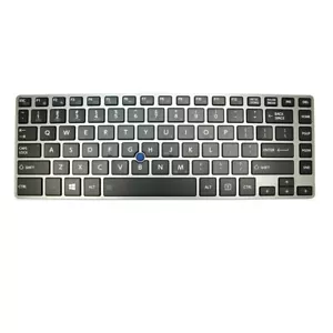 Teclado estadounidense para Toshiba Tecra Z40-A Z40-B Z40-C inglés negro retroiluminado y apuntando - Imagen 1 de 1