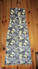 ladies pretty grey floral front fastening strapless maxi dress,Next size 12