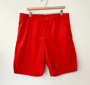 Columbia Washed Out Flat Front Shorts Men's Size 36 10" Inseam Red - Picture 1 of 4