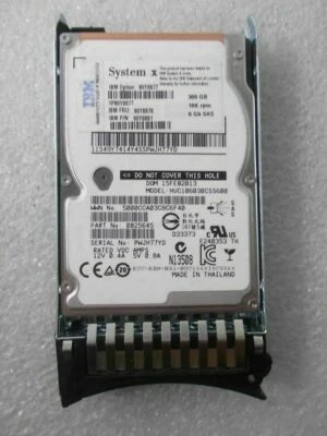 90Y8877 90Y8881 IBM 300GB 10K 6G HOT SWAP SFF 2.5" SAS HARD DRIVE 90Y8878 - Image 1 of 4