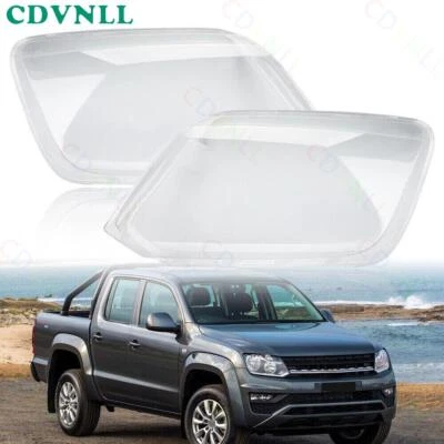 Para Volkswagen Amarok Ute 2H 2010-2021 Par Faro Lente Carcasa Cubierta Pantalla Foto 1 de 4