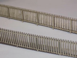 Lattengartenzaun 112cms + 6 Gartentore 00 Stärke 1:76 Zaunset - Bild 1 von 5
