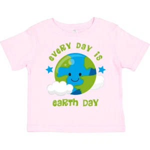 Inktastic Every Day Earth Day Toddler T-Shirt Is Lover Climate Change Global Our - Picture 1 of 8