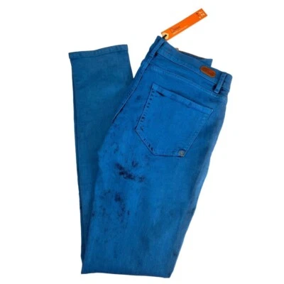 Pantalones de mezclilla ajustados DITTOS Dawn talla 27” tiro medio azul lavado ácido retro Y2K gótico Foto 1 de 4