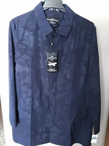 Nick Graham Raincoat Camo Jacket Lightweight Blue Button Up Men’s Sz XL NWT A4 - Picture 1 of 8