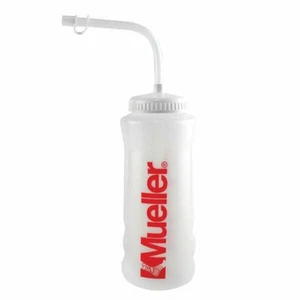 Mueller Quart Trinkflasche rot mit Strohhalm - Bild 1 von 1