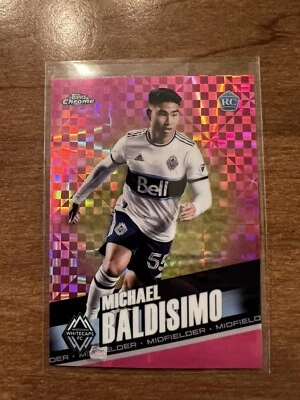 Michael Baldisimo 2022 Topps Chrome MLS Pink X Fractor Rookie RC Refractor - Image 1 of 2