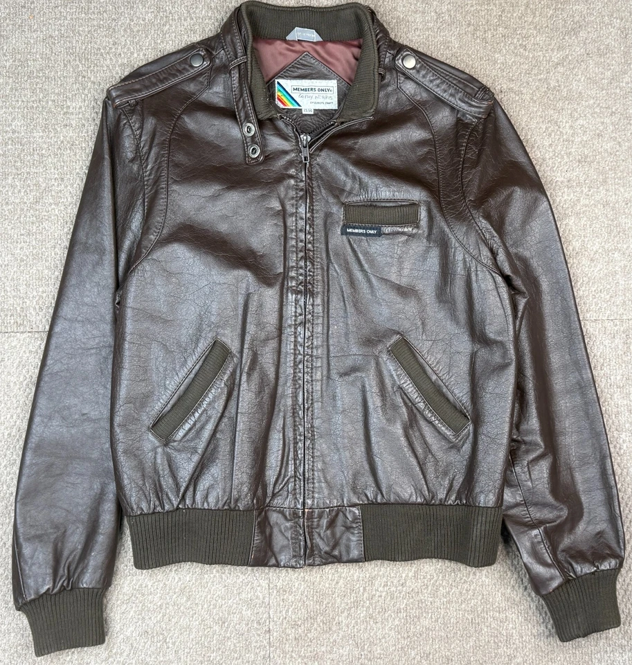 Chaqueta de cuero con cremallera completa para mujer talla 13/14 solo para miembros Buy Europe Craft de colección Foto 1 de 4