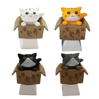 Cartoon Animal Keycap Kitten ESC Key Crossed Stem for Mechanical Keyboards - Image 1 of 4