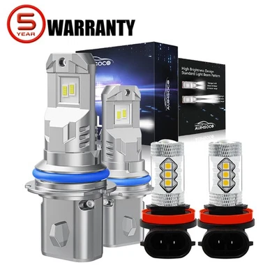 Faro LED bombillas de haz alto bajo luz antiniebla 4x para Suzuki SX4 Crossover 2012 Foto 1 de 4