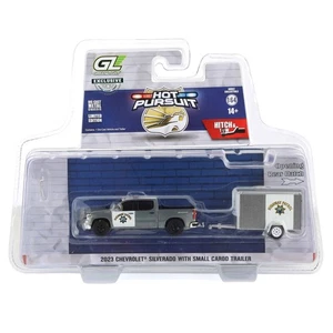 Raw Chase 1/64 2023 Chevy Silverado California Highway Patrol Pursuit 32315-C - Foto 1 di 3