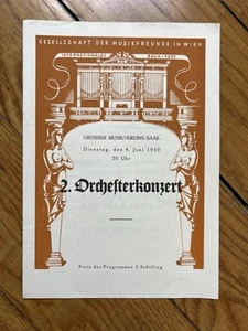 Bachfest 1950 Wien 2. Orchesterkonzert YEHUDI MENUHIN - Bild 1 von 3