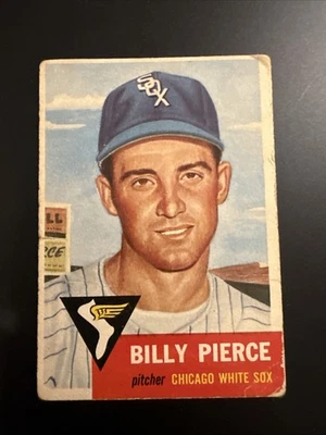 1953 年 Topps - Billy Pierce #143 生物信息白色 — 第 1/4 张图片
