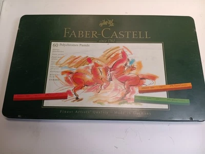 Faber-Castell "Polychromos 粉彩" 60 支棒中有 59 件 二手  — 第 1/3 张图片