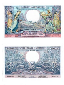 u Reproduktion Schein Belgien 10000 Franken Francs 1929 10 000 Pick #105 95 - Bild 1 von 1