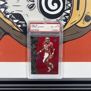 1996 Upper Deck SP Terrell Owens Rookie RC #7 PSA 8 San Francisco 49ers - Picture 1 of 2