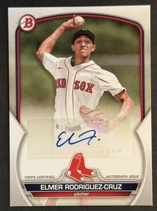 2023 Bowman Elmer Rodriguez-Cruz Autograph Auto #PPA-ER New York Yankees - Picture 1 of 2