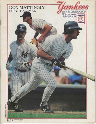 New York Yankees v Red Sox - 6/6-8/1988 - Official Game Program - AUTHENTIC - Image 1 of 4