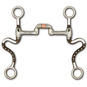 Toklat Show Shank with Sweet Iron Low Port Correctional w/ Copper Roller, 5'' - Picture 1 of 1