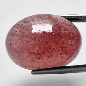 💎 22.18ct 19.8x14.8mm Oval Cabochon Natural Pinkish Purple Quartz - Africa Gem - Picture 1 of 4