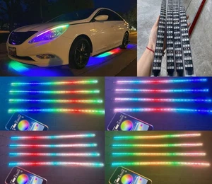 4PCS 36" 3FT Triple Row CHASING Light Strips For Slingshot Golf Cart Motorcycle - Bild 1 von 11