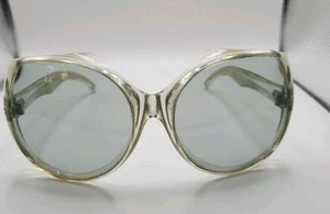 Vintage Oversized Clear Sunglasses 9095 Made in France Great PreOwned Condition - Picture 1 of 11