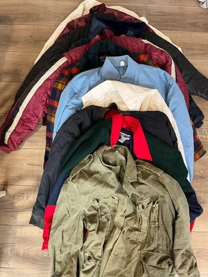 Lot of 12 VTG Jackets Coats Moto 60s 70s 80s 90s Cafe Color Block Windbreaker - Image 1 of 4