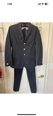 Traje de negocios informal de dos piezas Thom Browne (gris) de algodón de 3 botones para hombre Foto 1 de 4