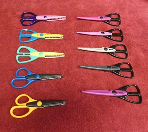10x X-ACTO Et al; Edge SCALLOP Scissors Scrapbooking Crafting Crafts Lot - Picture 1 of 2