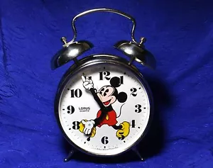 Vintage Large Mickey Mouse Alarm Clock - Picture 1 of 5