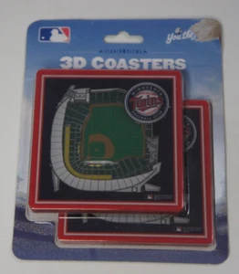Posavasos Minnesota Twins MLB 3D Stadium - Paquete de 2 posavasos - TOTALMENTE NUEVOS - Imagen 1 de 8