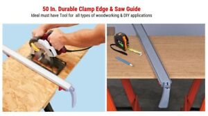 Pittsburgh 50 In. Clamp Edge And Saw Guide Large Sheet Cutting Guide - Brand New