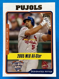 Albert Pujols Topps 2005 actualizaciones y aspectos destacados #UH187 - Imagen 1 de 2