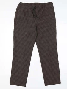 Daxon Womens Brown Polyester Blend Dress Pants Size 10 L28 in - Picture 1 of 12