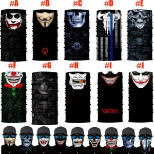 PROTECTION Skull Venom FACE Scarf Neck Gaiter Scarf Clown Balaclava Headwear UV - Picture 1 of 19