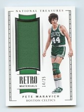 2017-18 Panini National Treasures Pete Maravich Jersey Retro Materials /25 SP